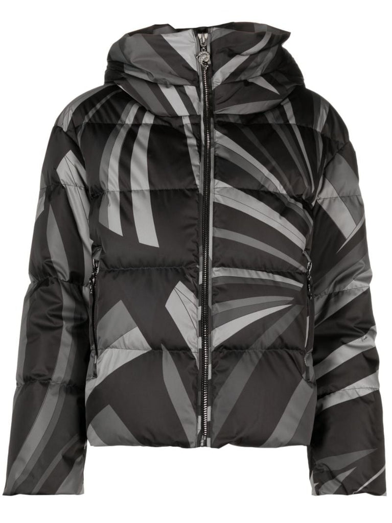 Grey Barsy Iride-print Ski Jacket