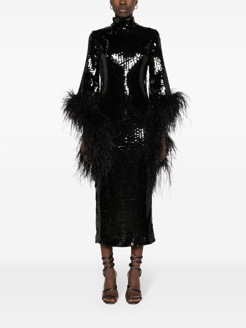 Black Del Rio Disco Sequinned Dress
