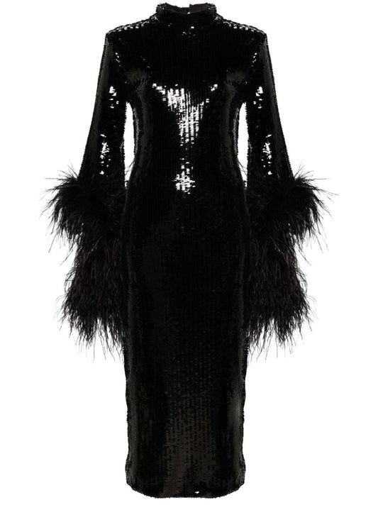 Black Del Rio Disco Sequinned Dress