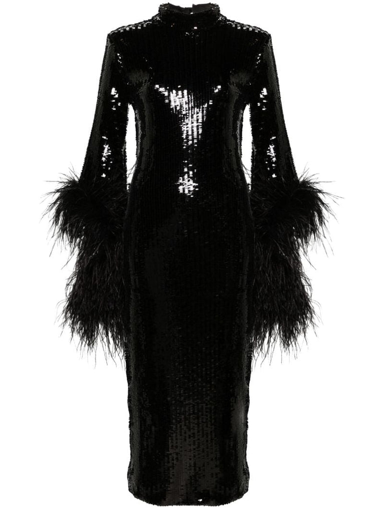 Black Del Rio Disco Sequinned Dress