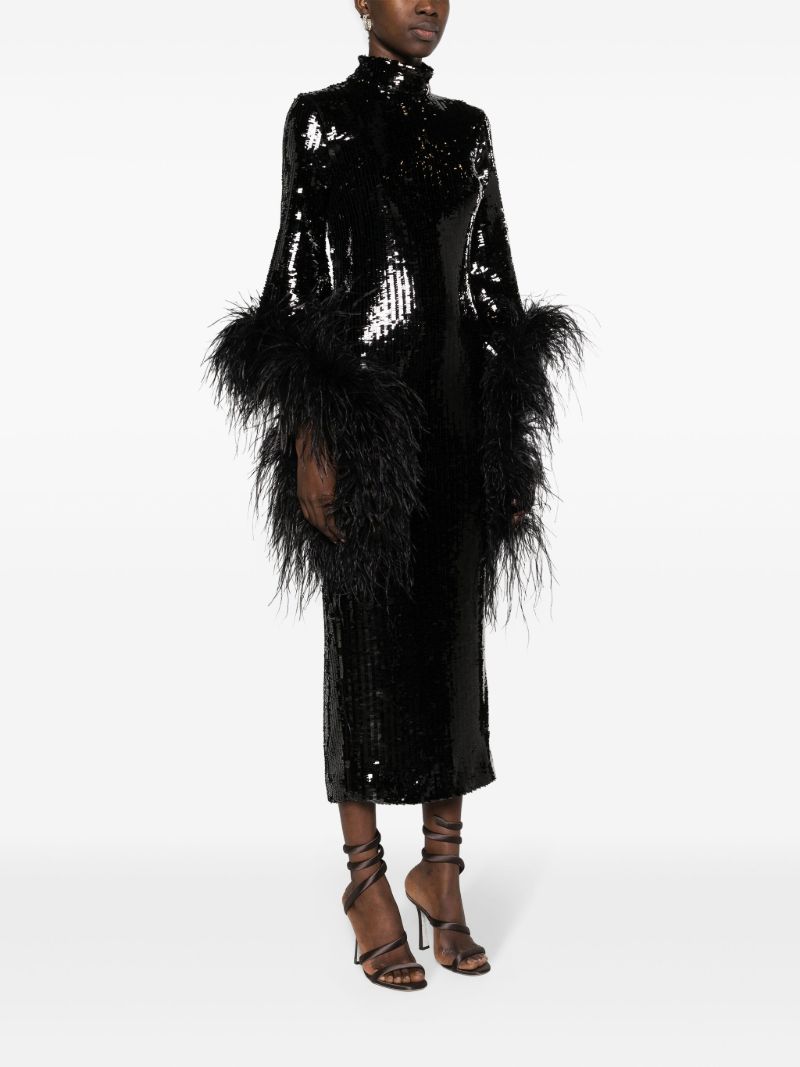 Black Del Rio Disco Sequinned Dress