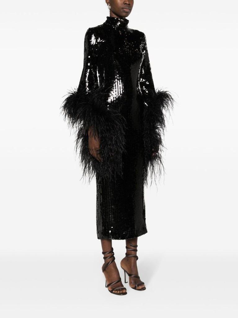 Black Del Rio Disco Sequinned Dress