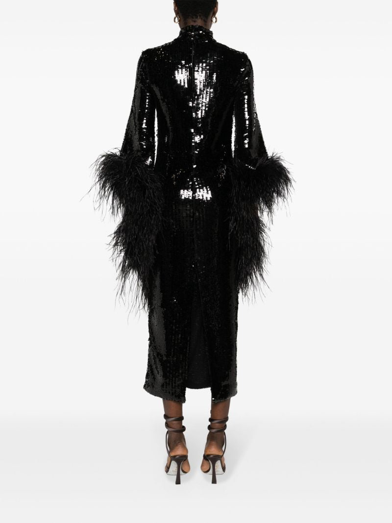 Black Del Rio Disco Sequinned Dress