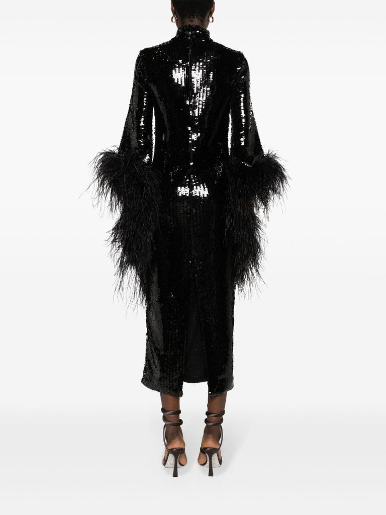 Black Del Rio Disco Sequinned Dress