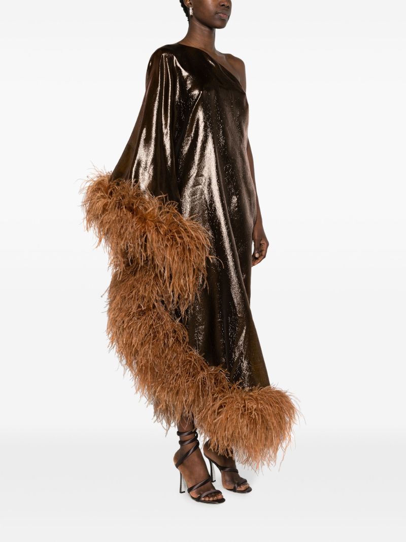 Brown Ubud Fantasma One-shoulder Dress