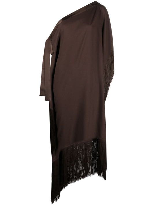 Brown Aarons Asymmetric Kaftan Dress