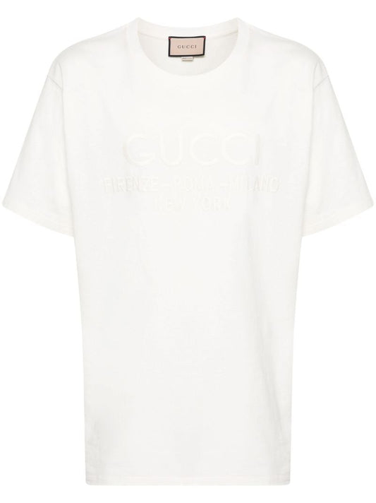 Neutral Logo-embroidered Cotton T-shirt