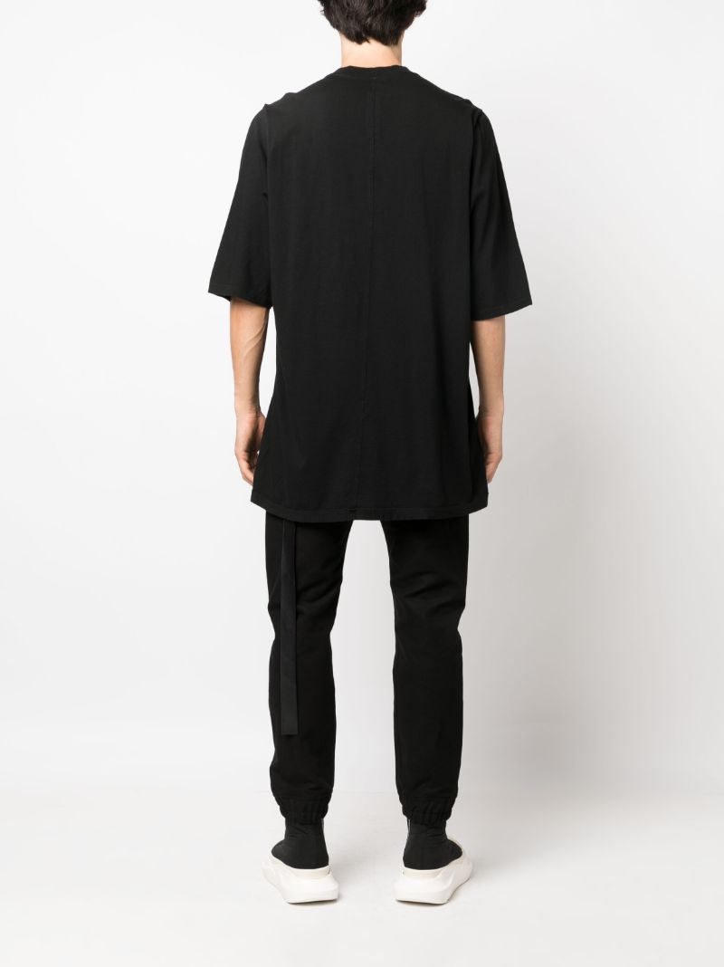Black Strap Detailed Cotton T-shirt