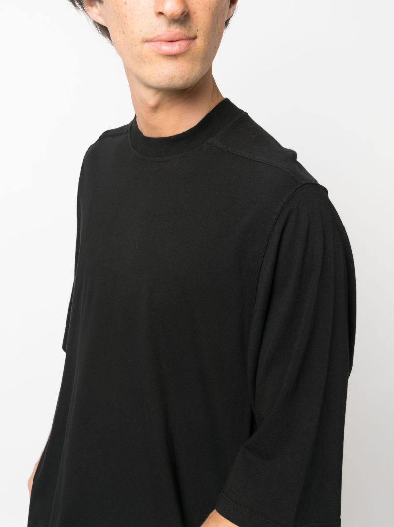Black Strap Detailed Cotton T-shirt