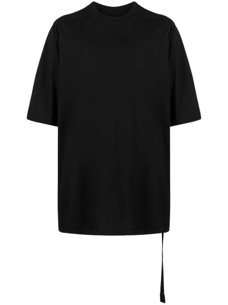 Black Strap Detailed Cotton T-shirt