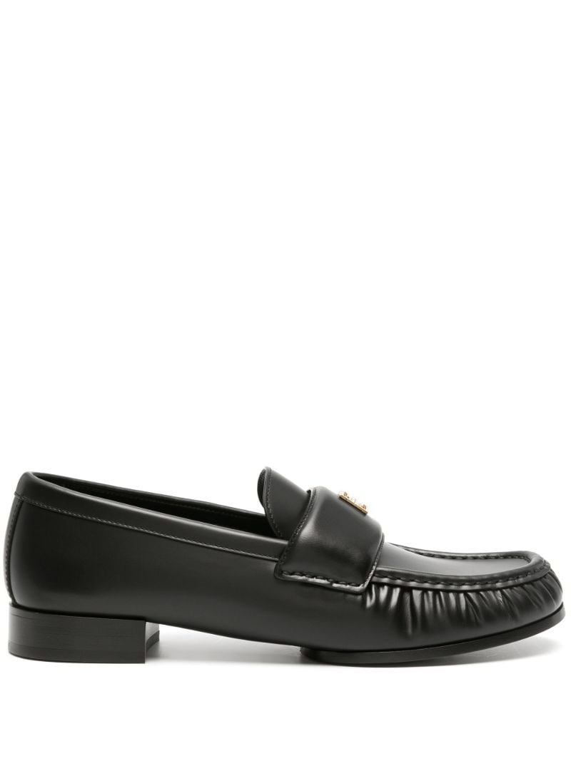 Black 4g  Leather Loafers