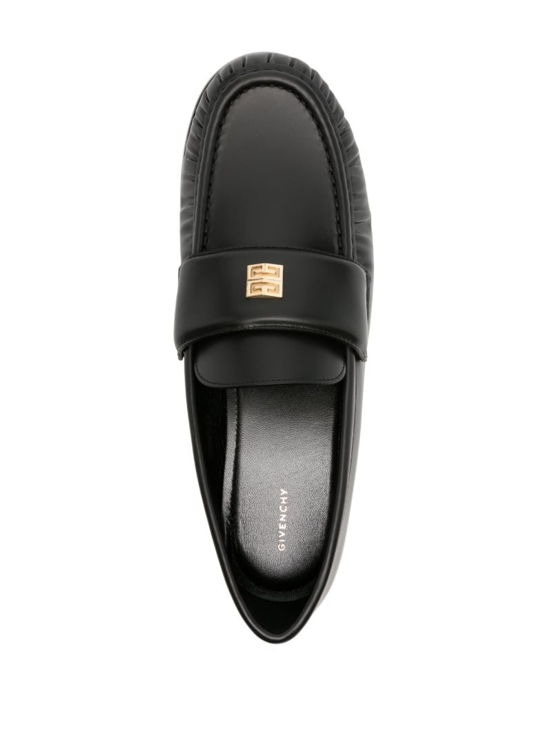 Black 4g  Leather Loafers