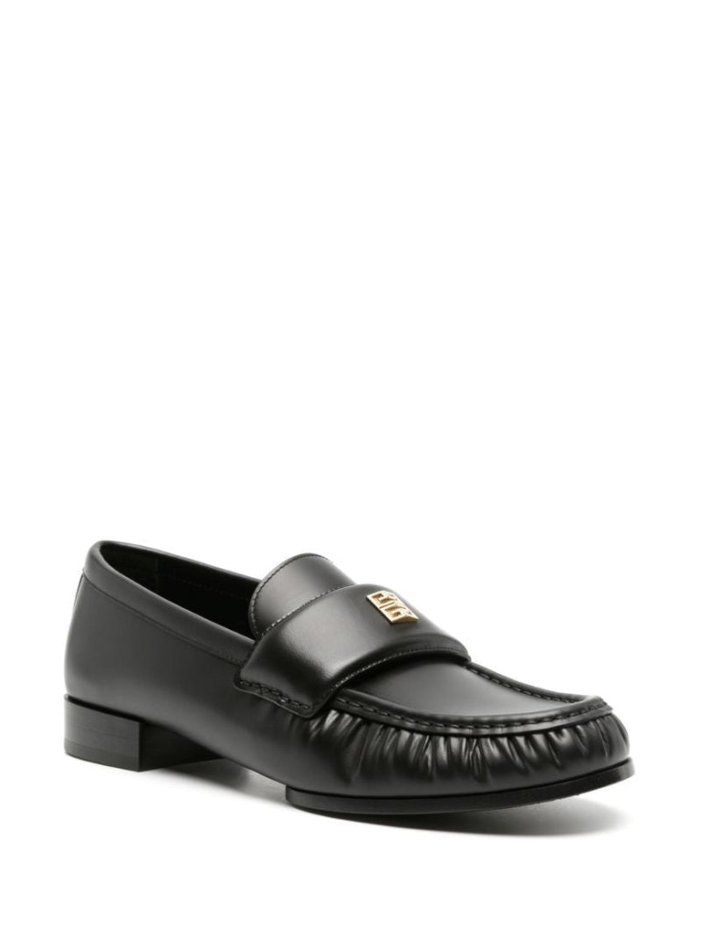 Black 4g  Leather Loafers