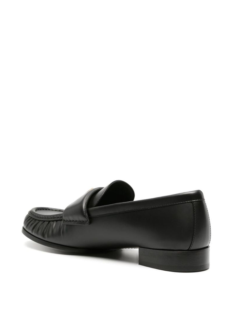 Black 4g  Leather Loafers