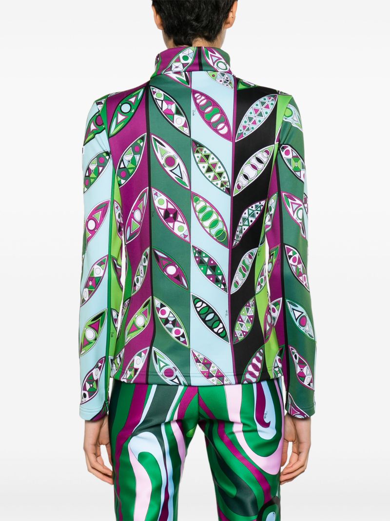Green Orion Girandole-print Ski Top