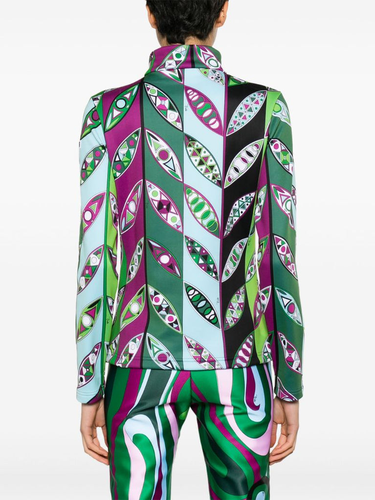 Green Orion Girandole-print Ski Top