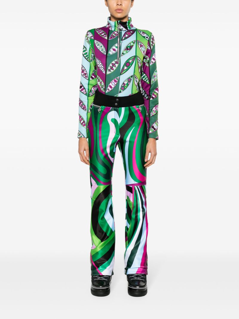 Green Orion Girandole-print Ski Top