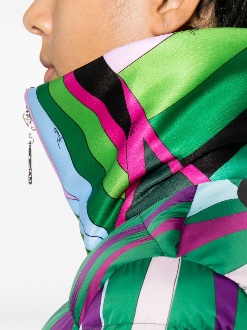 Green Clarisse Graphic-print Ski Suit