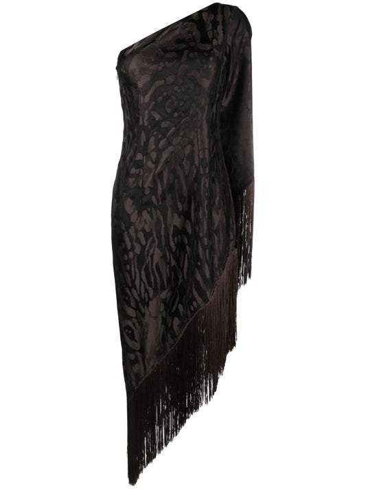 Black Avantador Ghepardo Midi Dress
