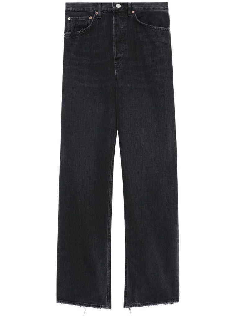 Black 90's Straight-leg Jeans