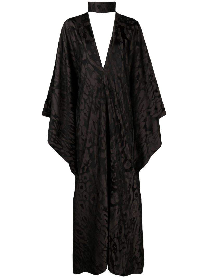 Brown Ooo Abstract-jacquard Dress