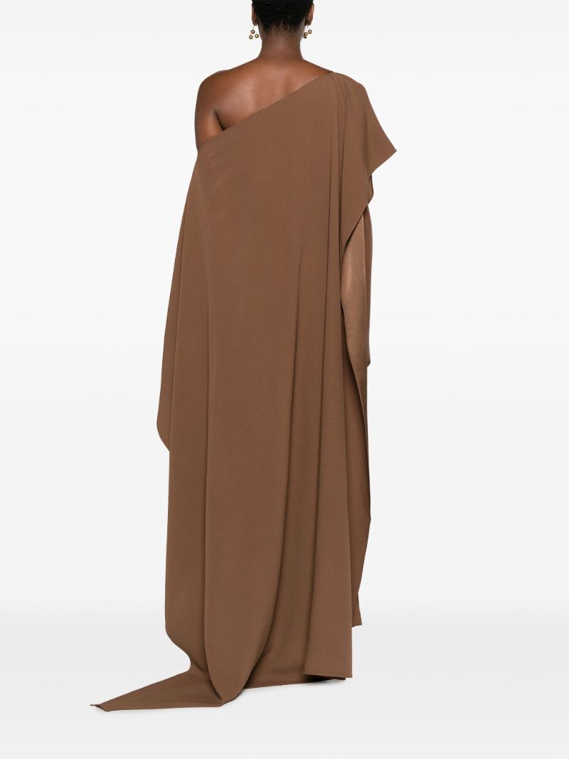 Brown Jerry Draped Jumpsuit