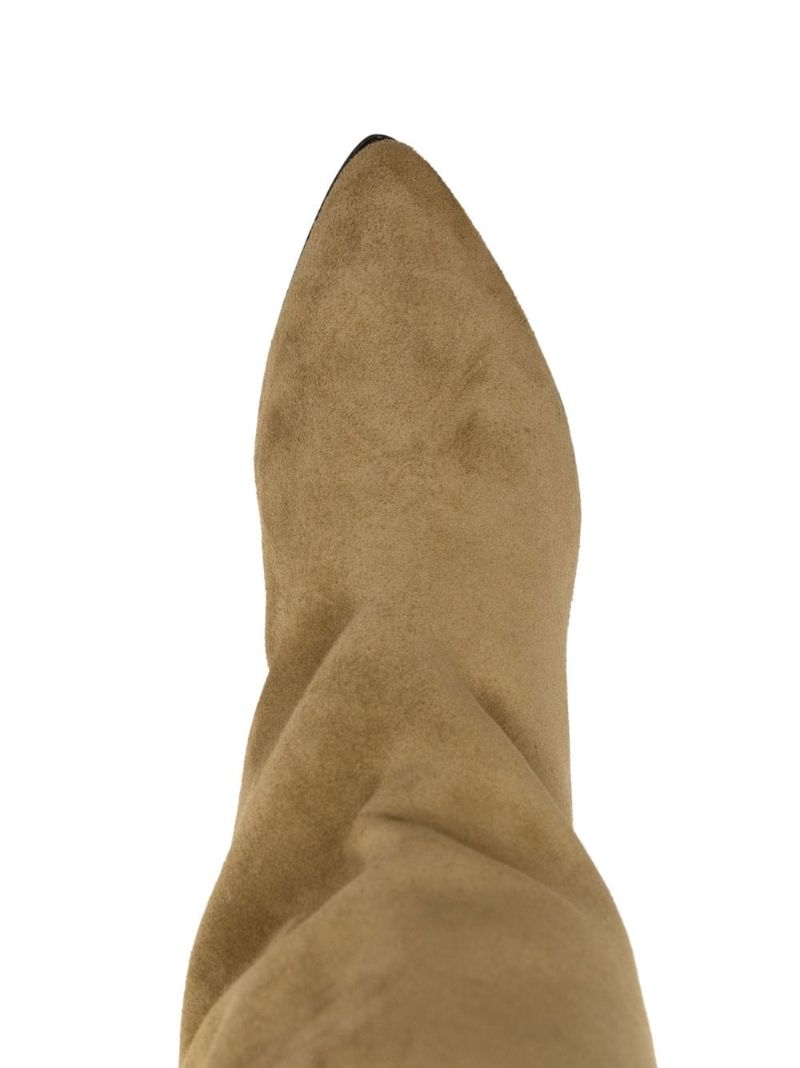 Green Skarlet Suede Knee-high Boots