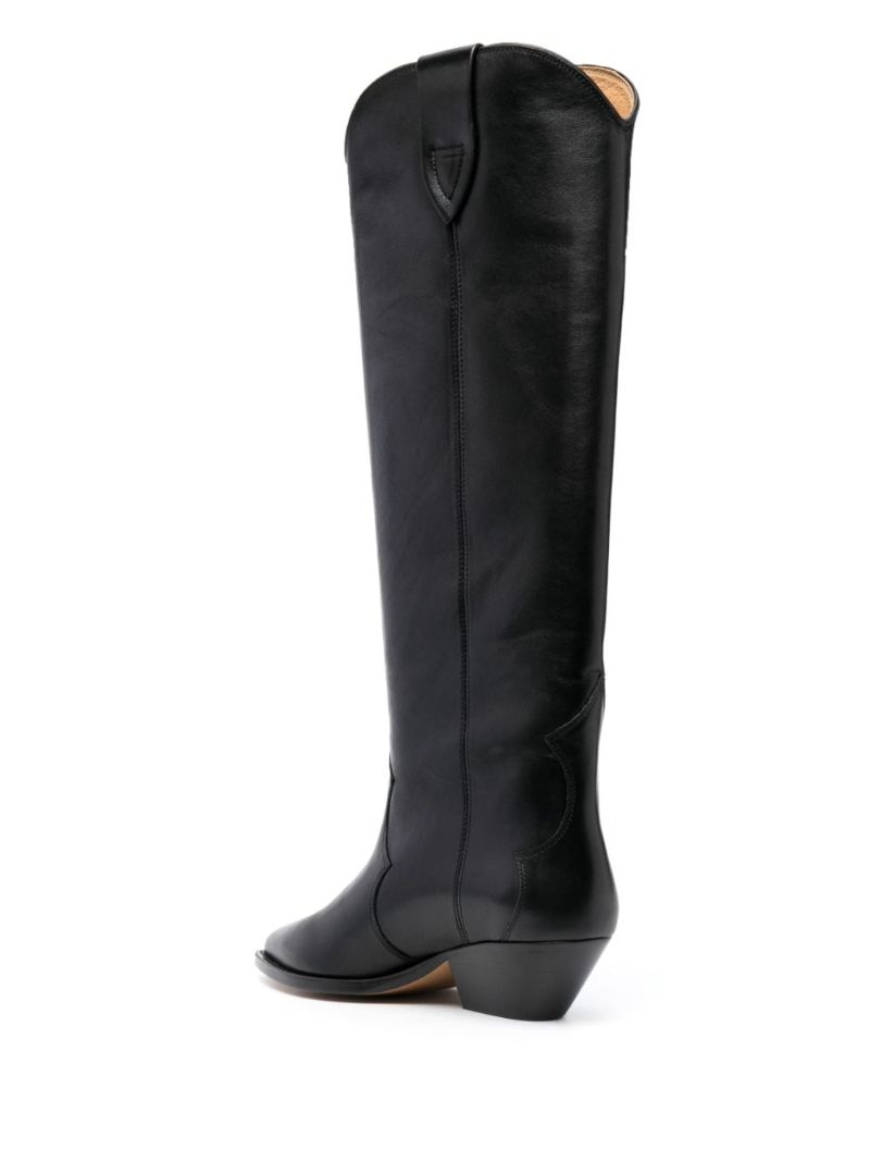 Black Denvee 40 Leather Boots