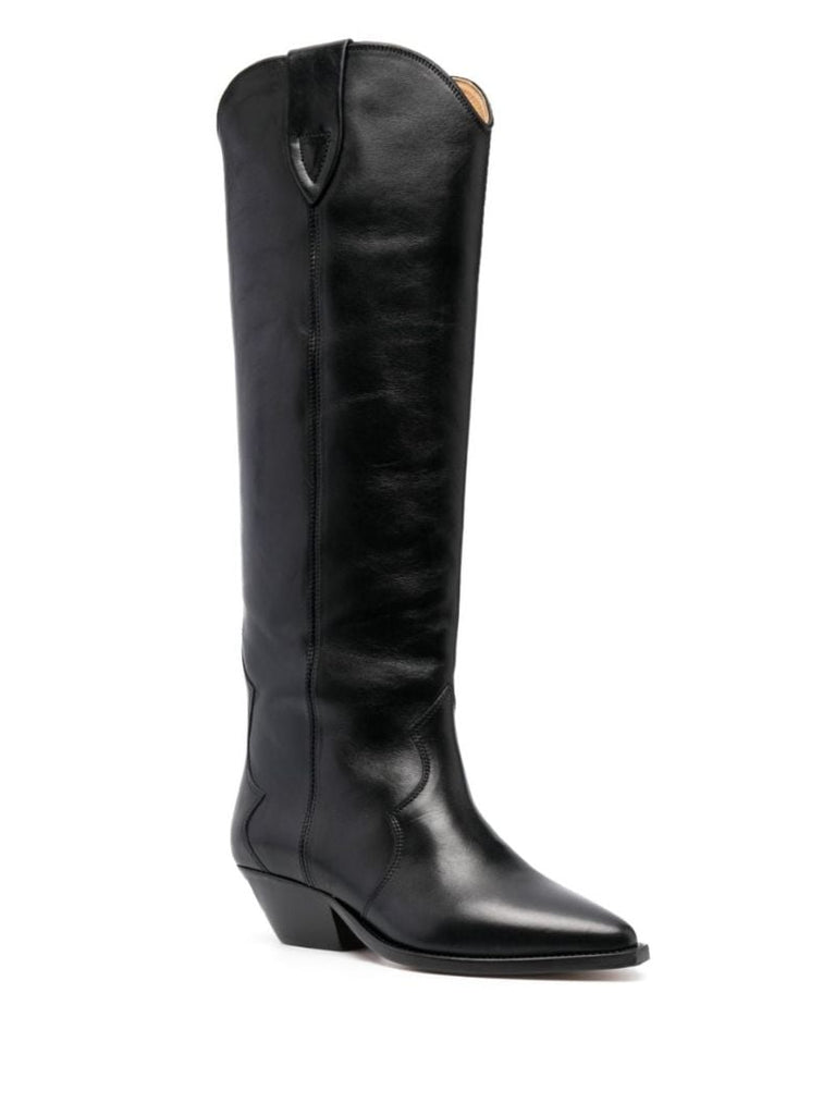 Black Denvee 40 Leather Boots