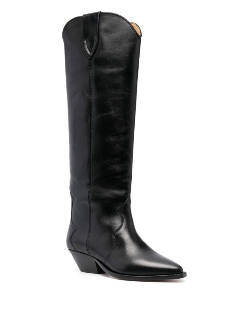 Black Denvee 40 Leather Boots