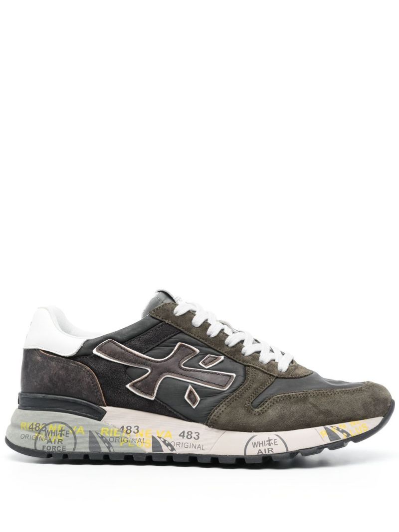 Grey Mick 6417 Leather Sneakers