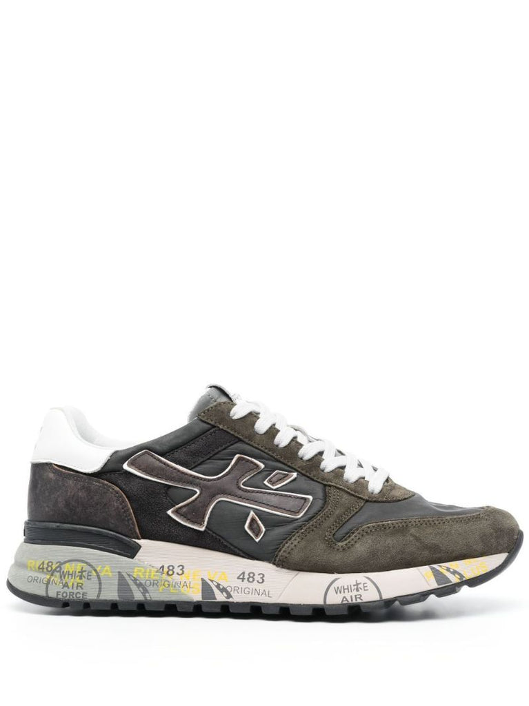 Grey Mick 6417 Leather Sneakers
