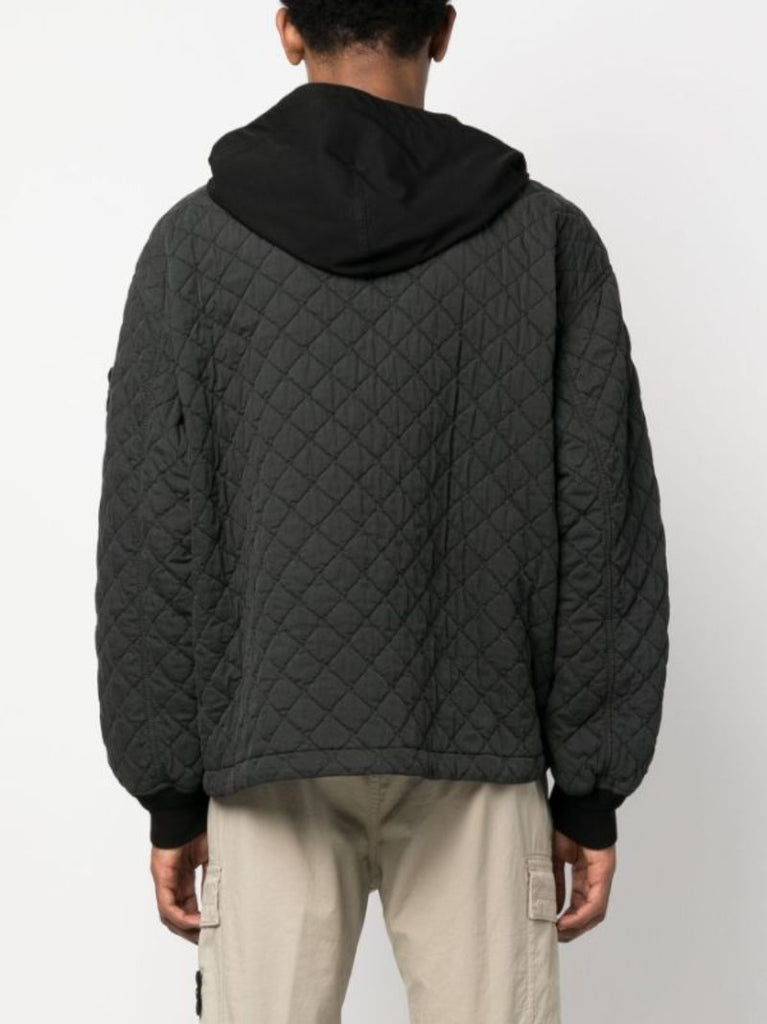 Black 50 Fili Quilted-tc Jacket