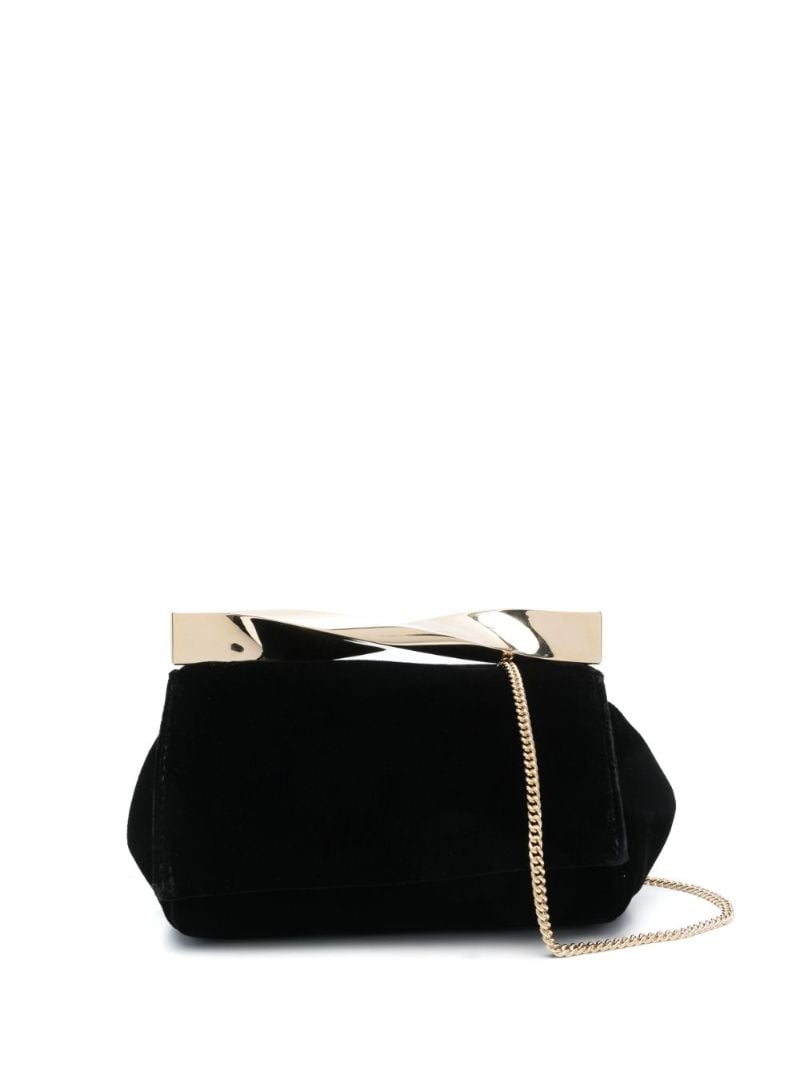 Black Mini Twist Clutch Bag