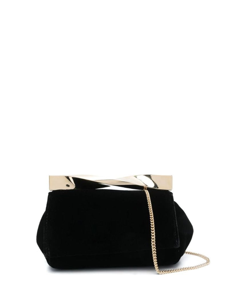 Black Mini Twist Clutch Bag