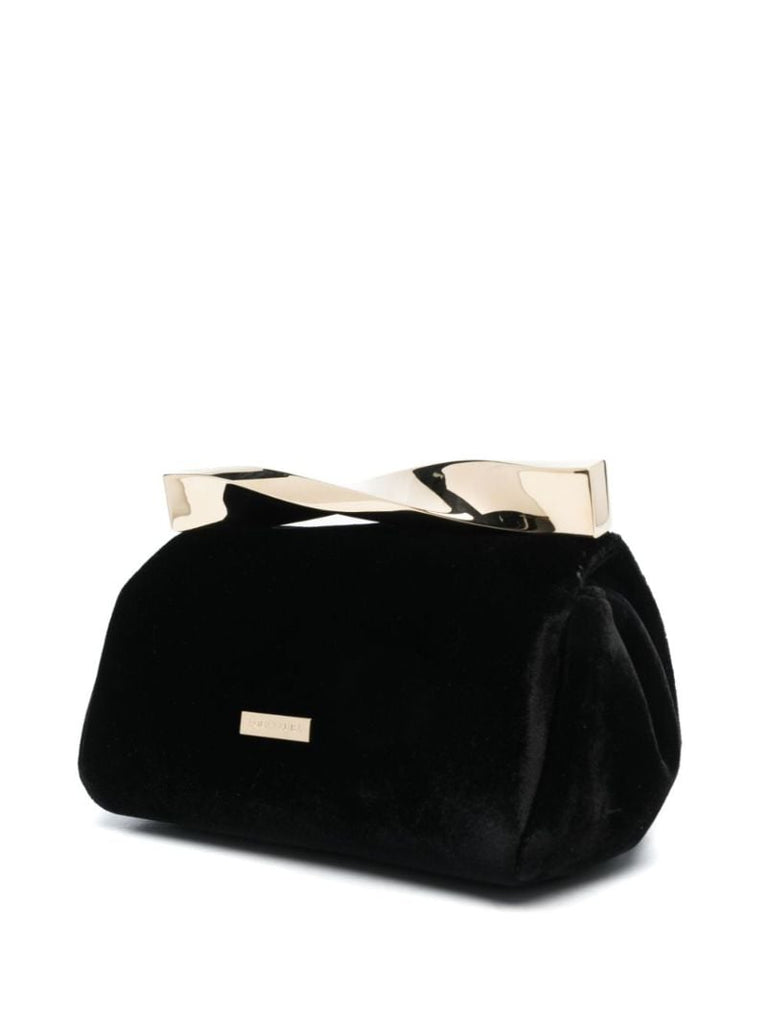 Black Mini Twist Clutch Bag