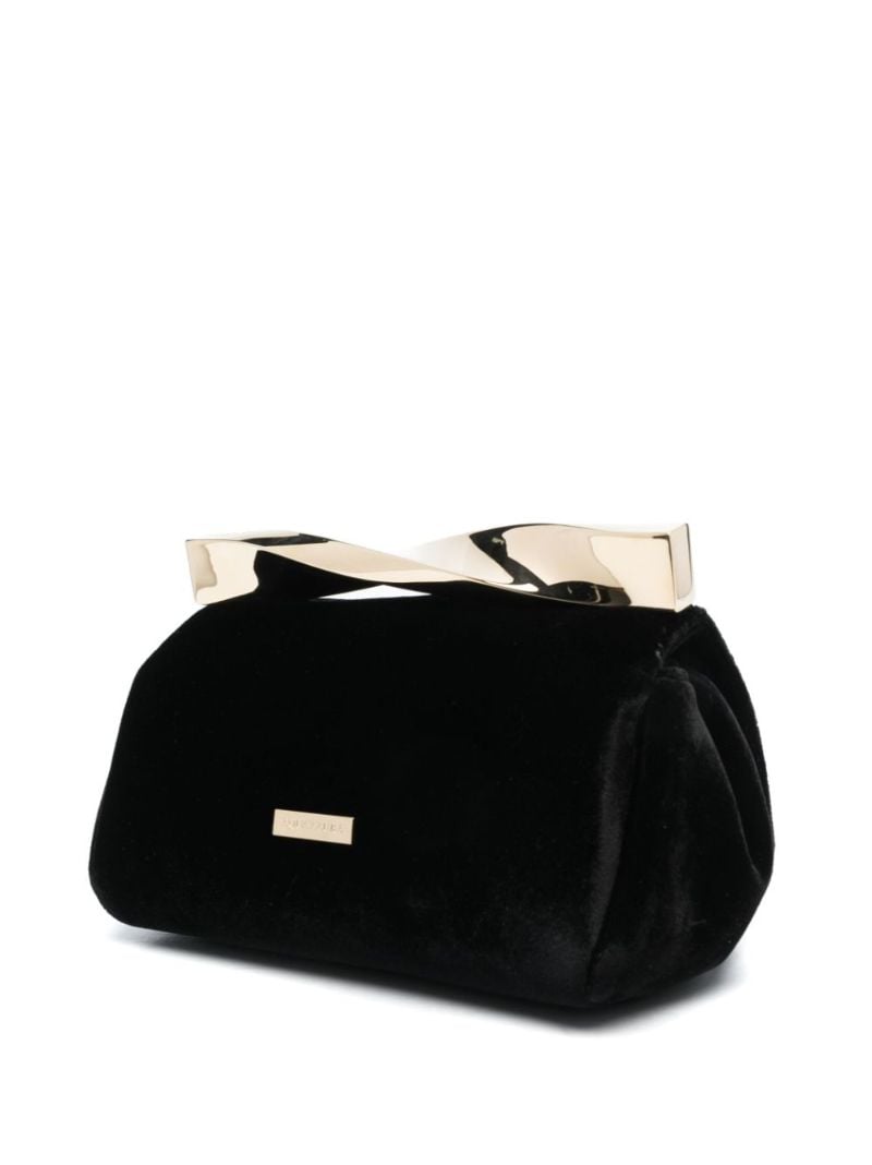 Black Mini Twist Clutch Bag