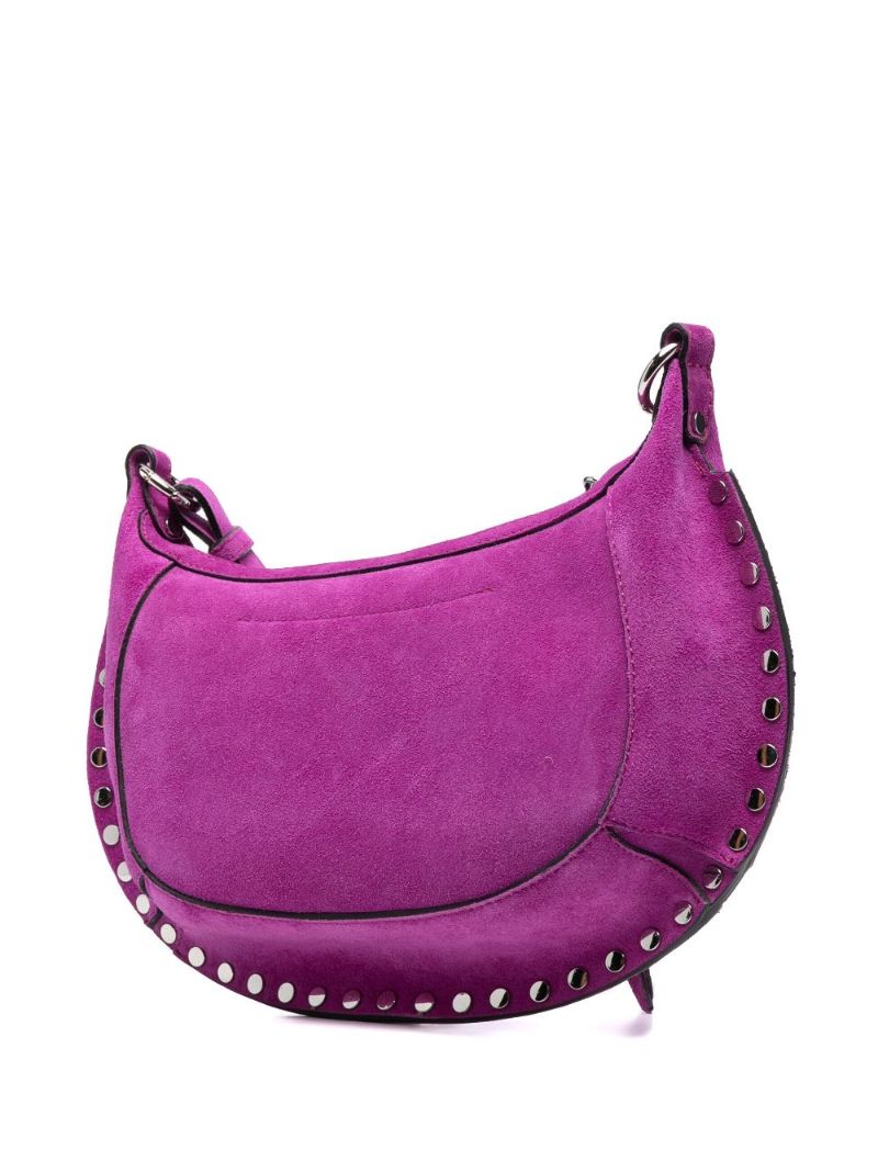 Purple Oskan Moon Suede Shoulder Bag