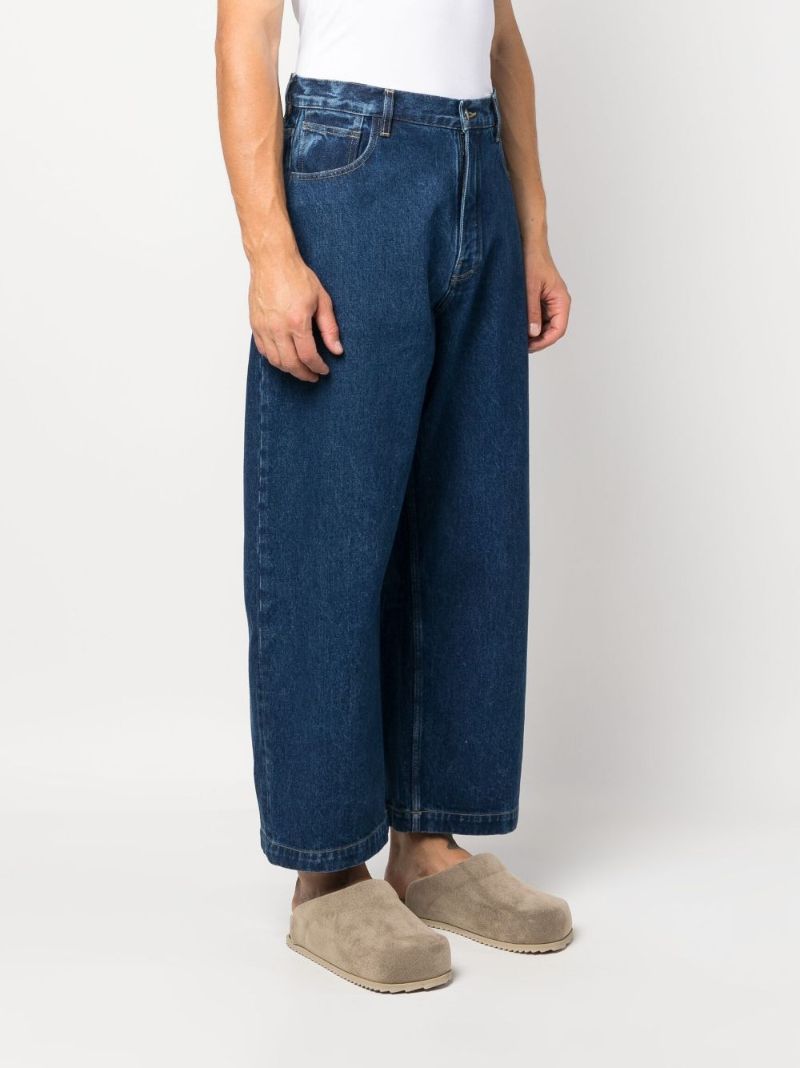 Blue Paolo Wide-leg Jeans