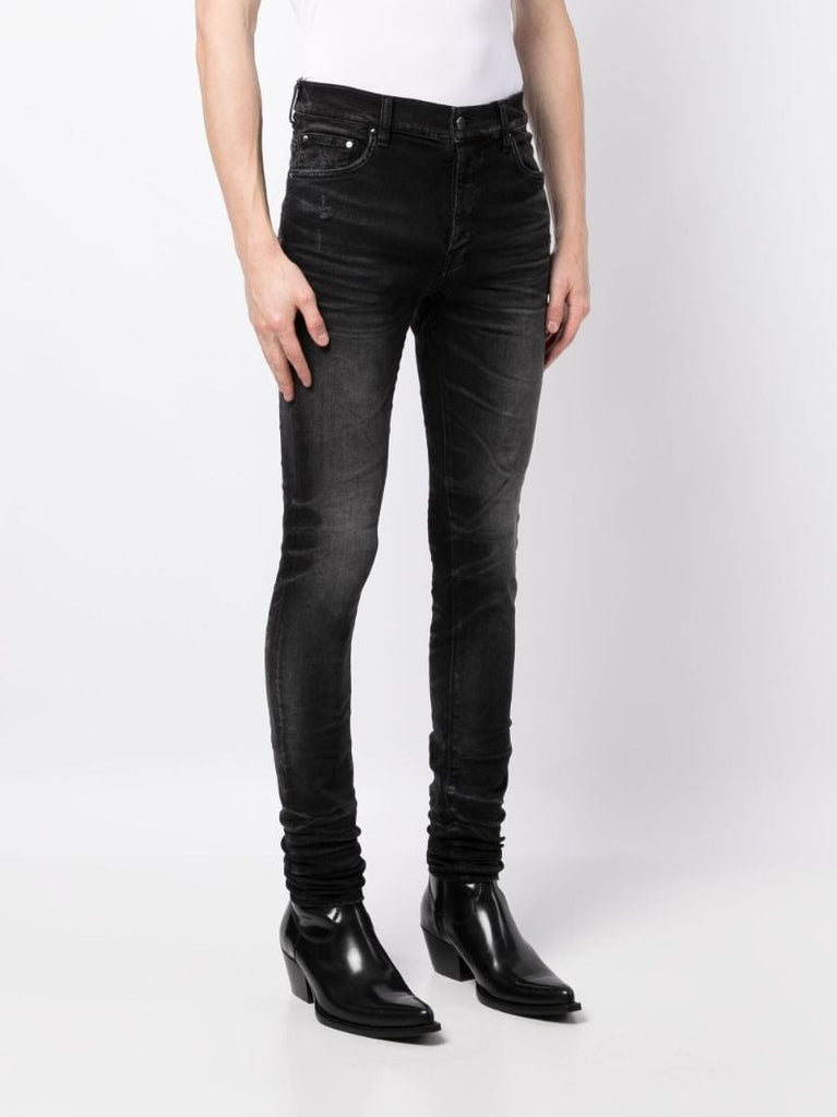 Black Stack Skinny Jeans