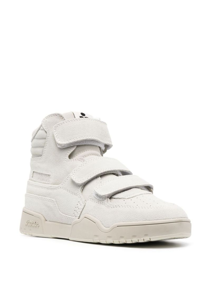 Grey Suede Hi-top Sneakers