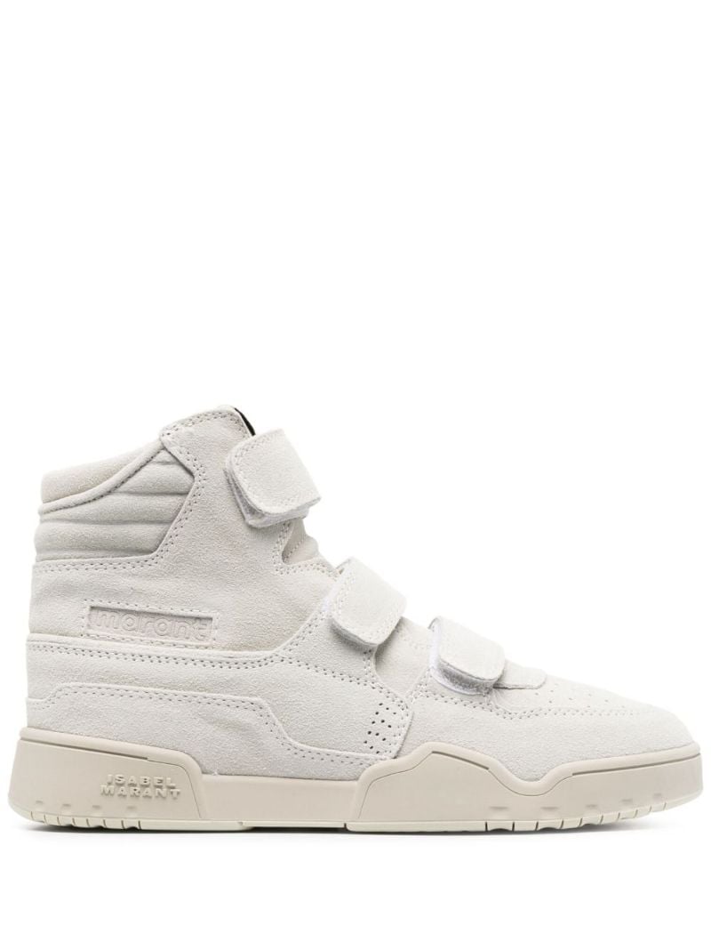 Grey Suede Hi-top Sneakers