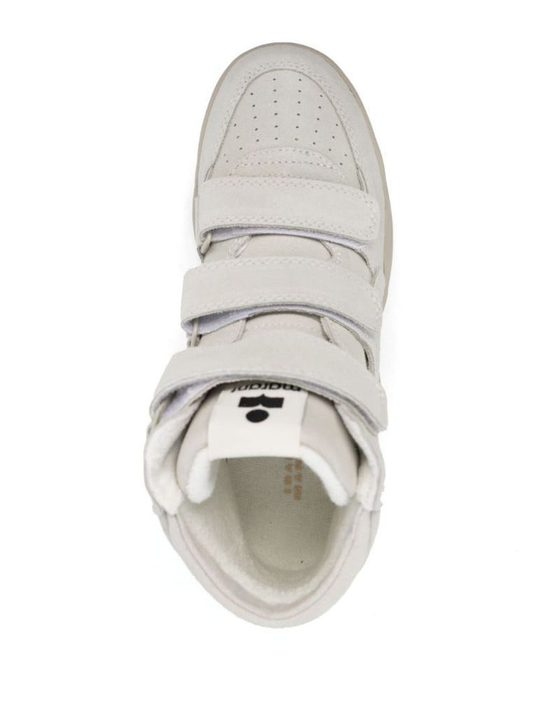 Grey Suede Hi-top Sneakers