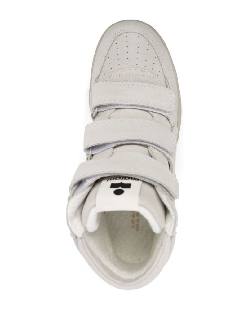 Grey Suede Hi-top Sneakers