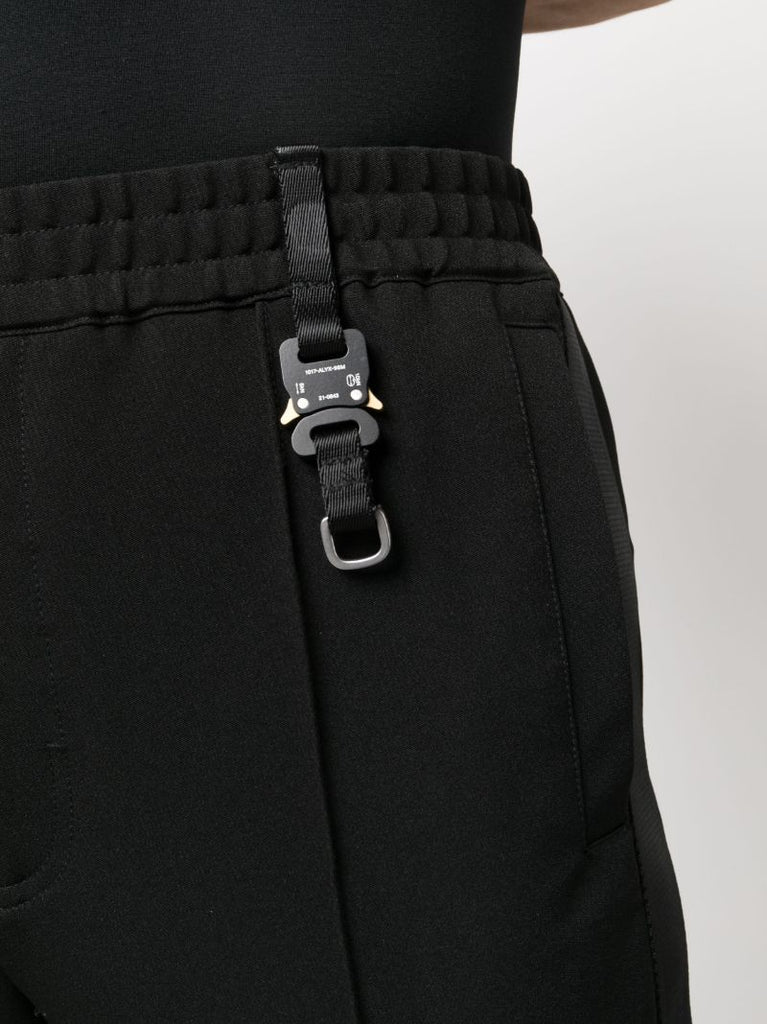 Black Rollercoaster Tapered Track Pants