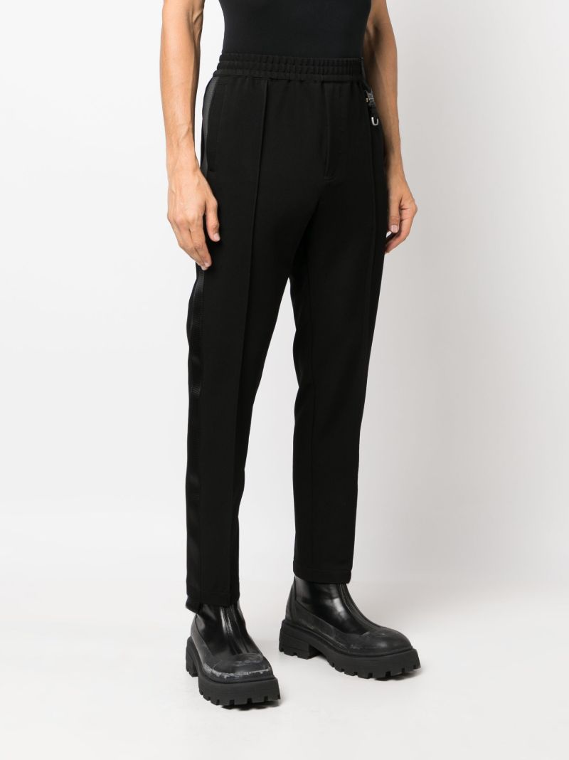 Black Rollercoaster Tapered Track Pants