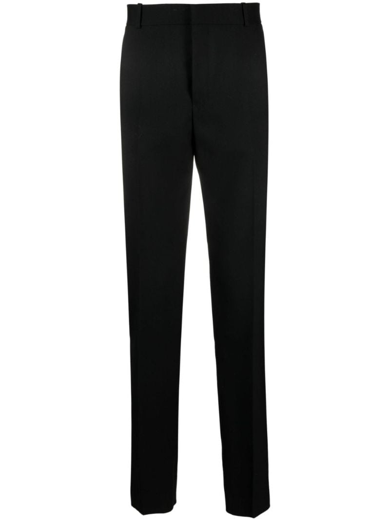 Black Wool Tailored Trousers