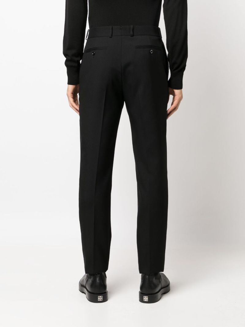 Black Wool Tailored Trousers