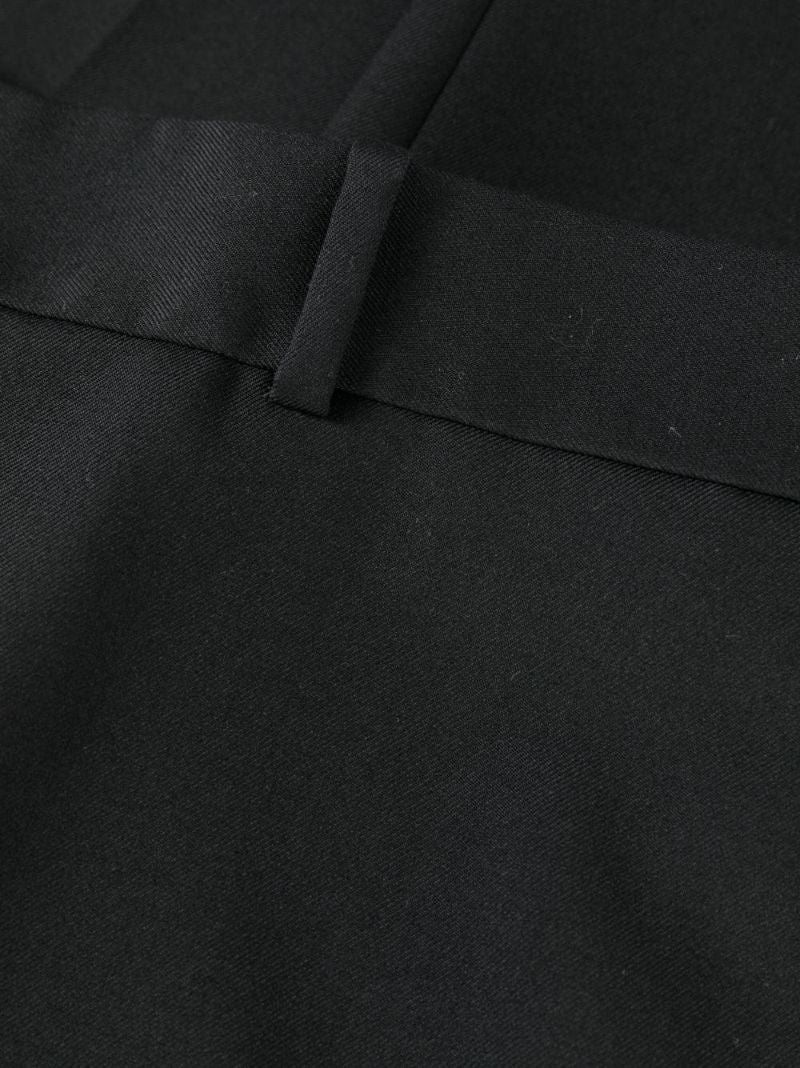 Black Wool Tailored Trousers