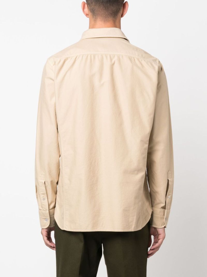 Neutral Long Sleeve Cotton Shirt